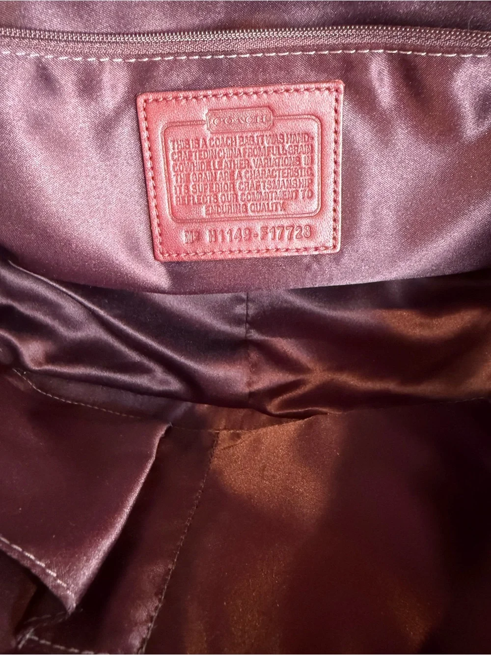 Vintage Coach Red Patent Leather Tote Bag Y2K Retro